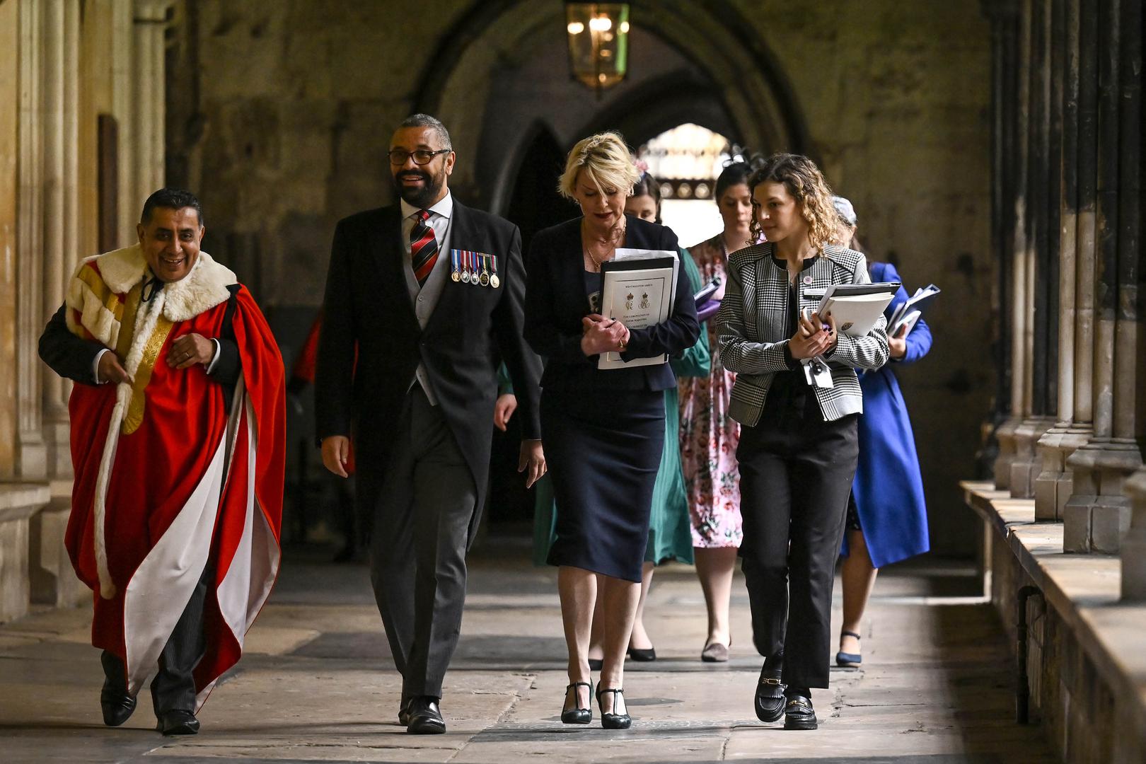 Foreign Secretary James Cleverly arriving ahead of the coronation ceremony of King Charles III and Queen Camilla at Westminster Abbey, London. Picture date: Saturday May 6, 2023. Photo: Ben Stanstall/PRESS ASSOCIATION