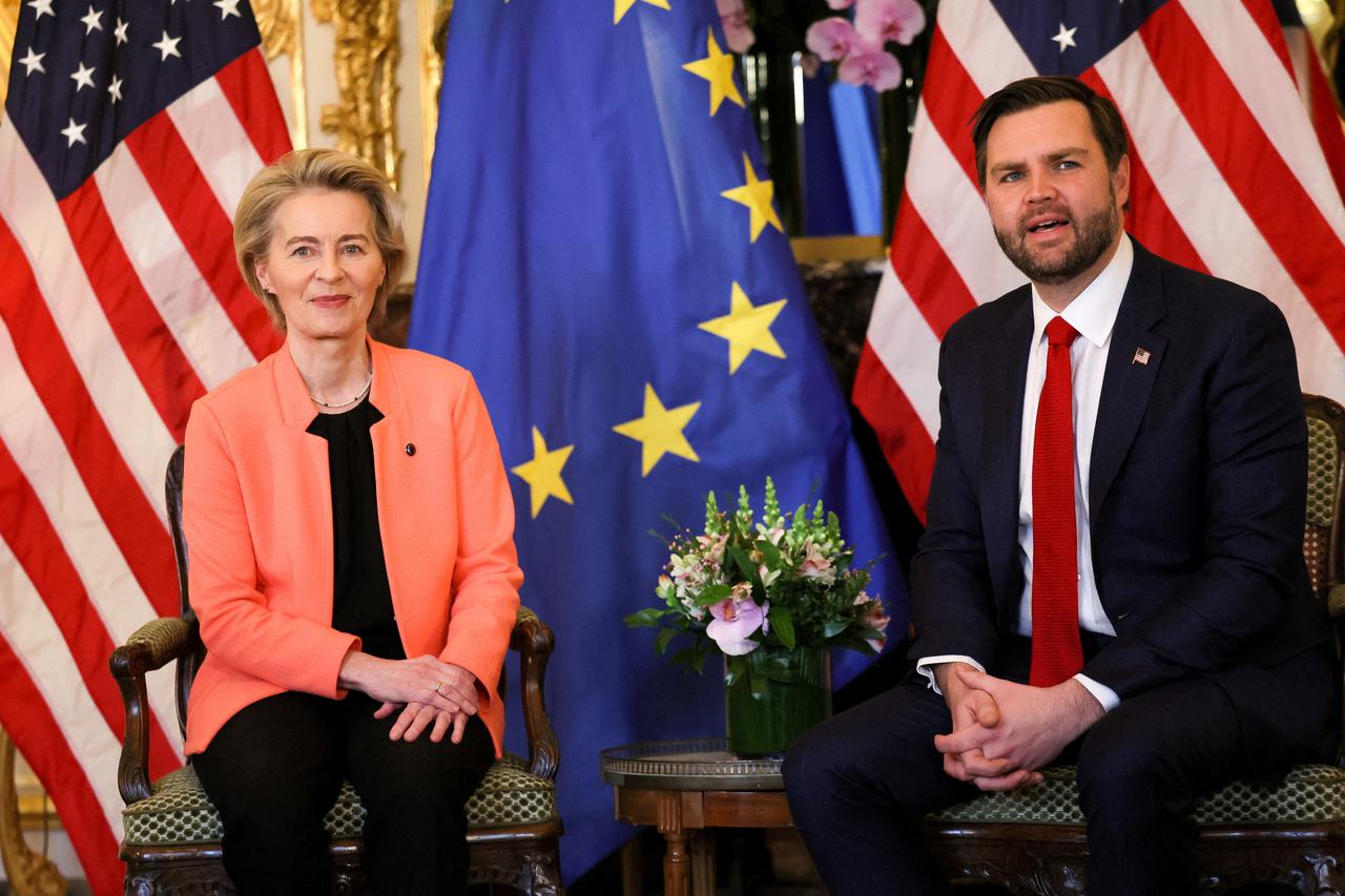 U.S. VP JD Vance attends a bilateral meeting at the U.S. Ambassador's residence, in Paris