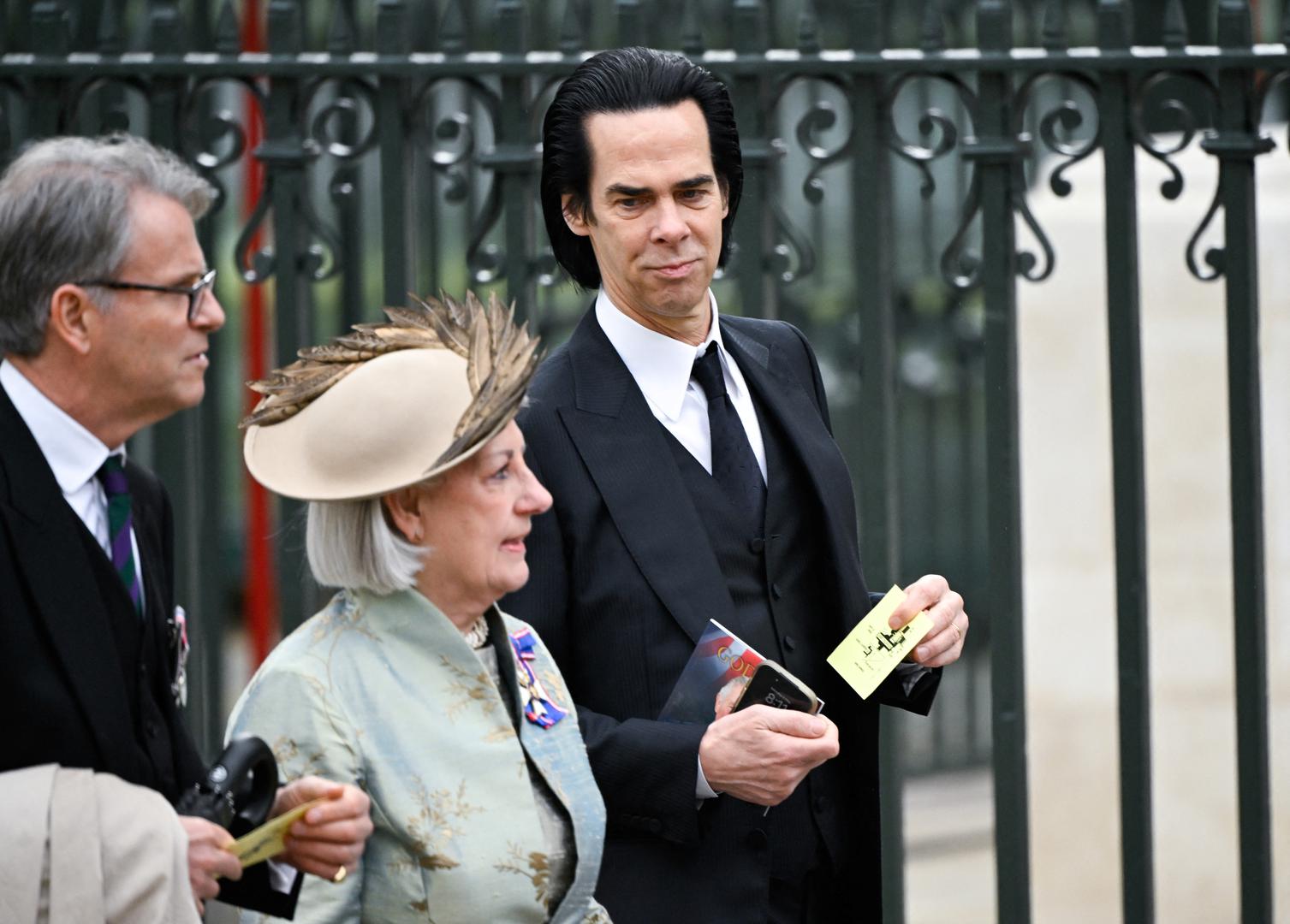 Nick Cave arriving ahead of the coronation ceremony of King Charles III and Queen Camilla at Westminster Abbey, London. Picture date: Saturday May 6, 2023. Photo: Toby Melville/PRESS ASSOCIATION