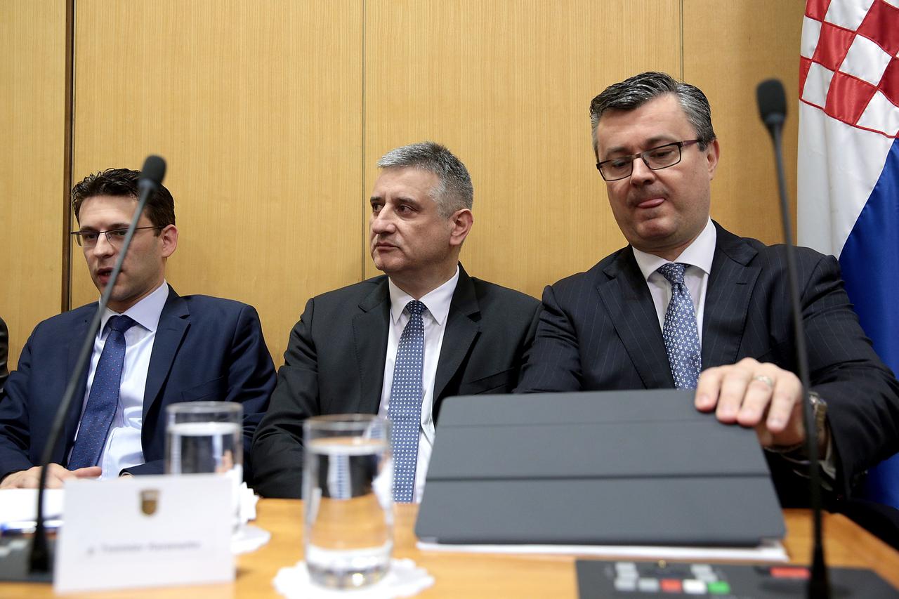 Tomislav Karamarko, Tihomir Orešković i Božo Petrov