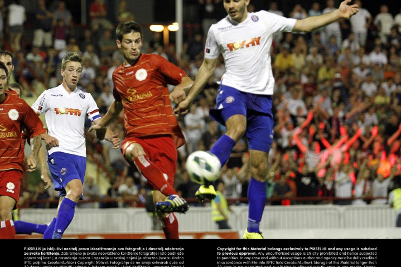 '28.07.2013., stadion Park mladezi, Split - MAXtv 1. HNL, 03. kolo, RNK Split - HNK Hajduk. Photo: Tino Juric/PIXSELL'