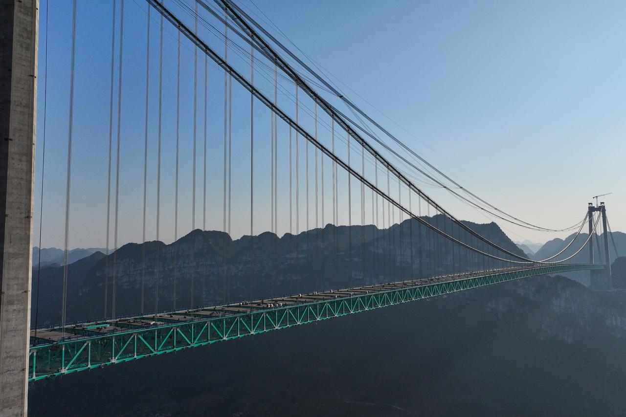 CHINA-GUIZHOU-HUAJIANG GRAND CANYON BRIDGE-CONSTRUCTION(CN)