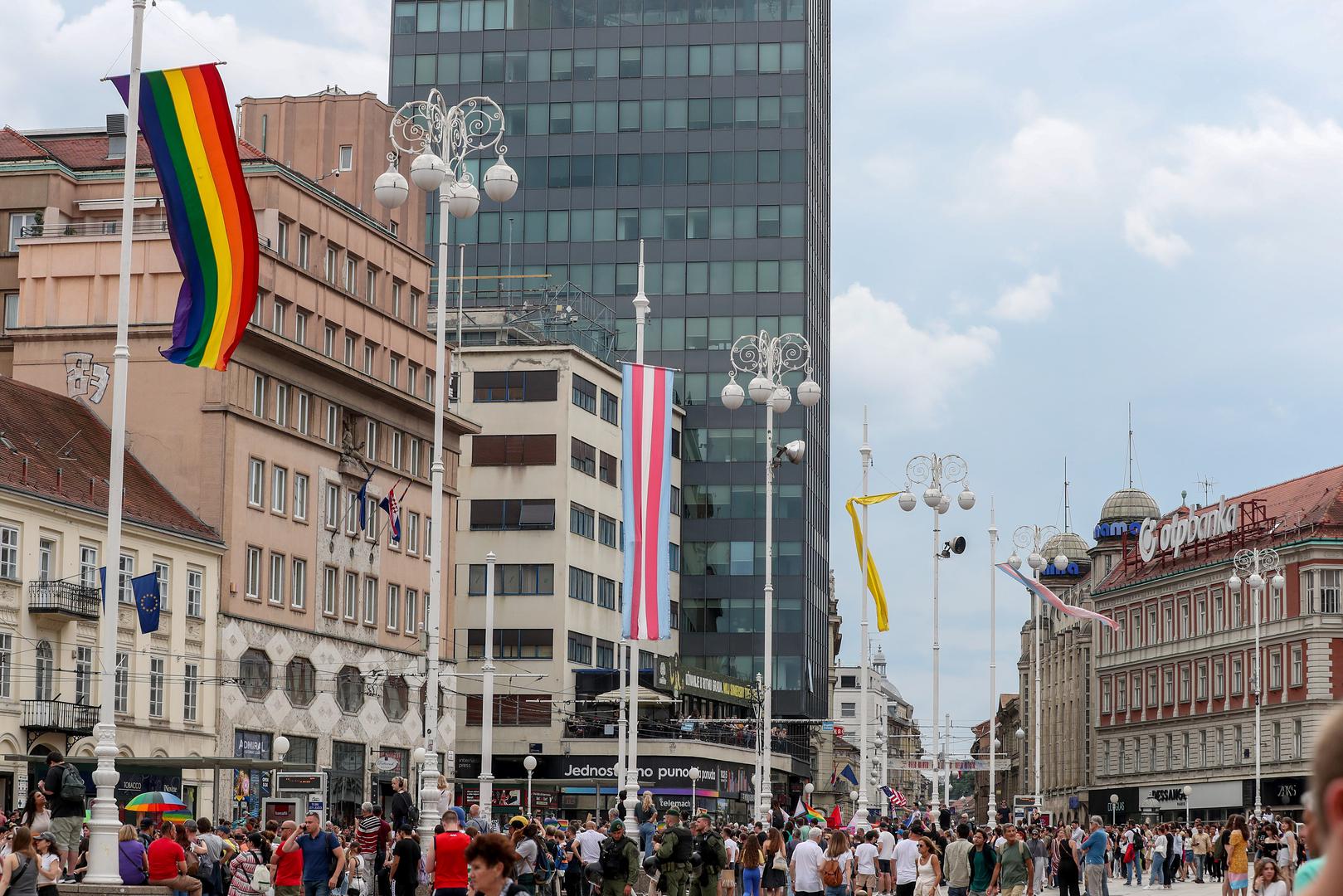 10.06.2022., Zagreb - 22. Povorka ponosa LGBTIQ+ zajednice, osoba i duginih obitelji Zagreb Pridea ove se godine odrzava pod sloganom "Zajedno za trans prava!". Photo: Matija Habljak/PIXSELL