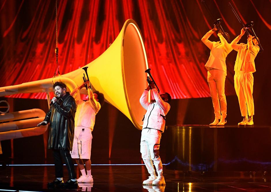 Dress rehearsal for Eurovision final in Rotterdam