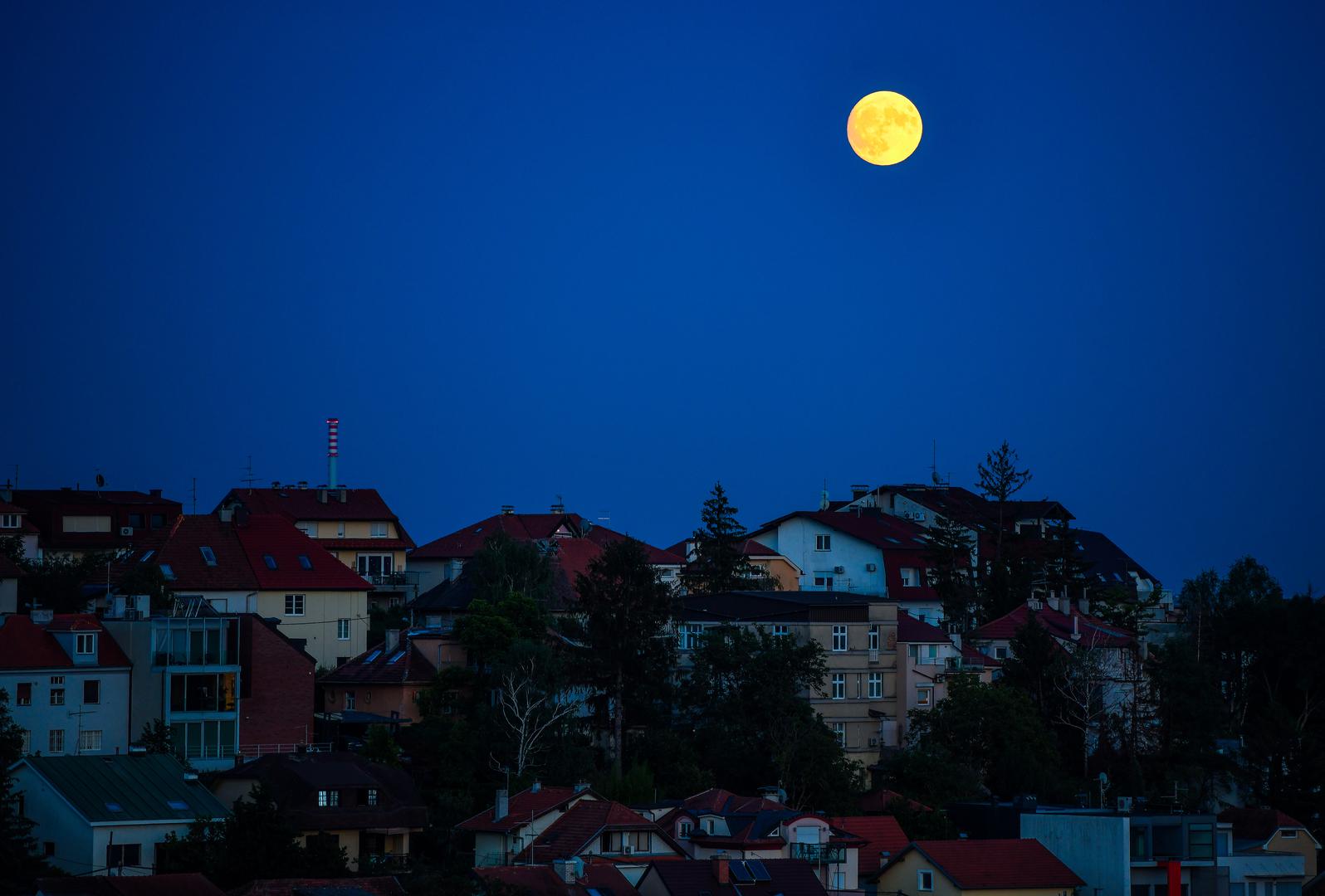 31.07.2023.., Zagreb - Supermjesec nad Zagrebom Photo: Josip Regovic/PIXSELL