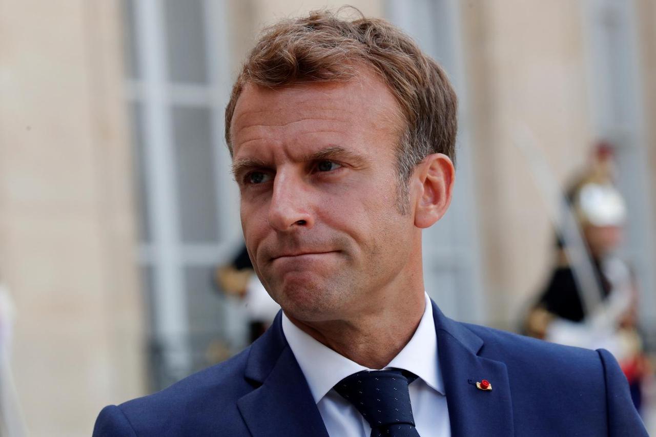 French President Macron meets Madagascar President Rajoelina in Paris