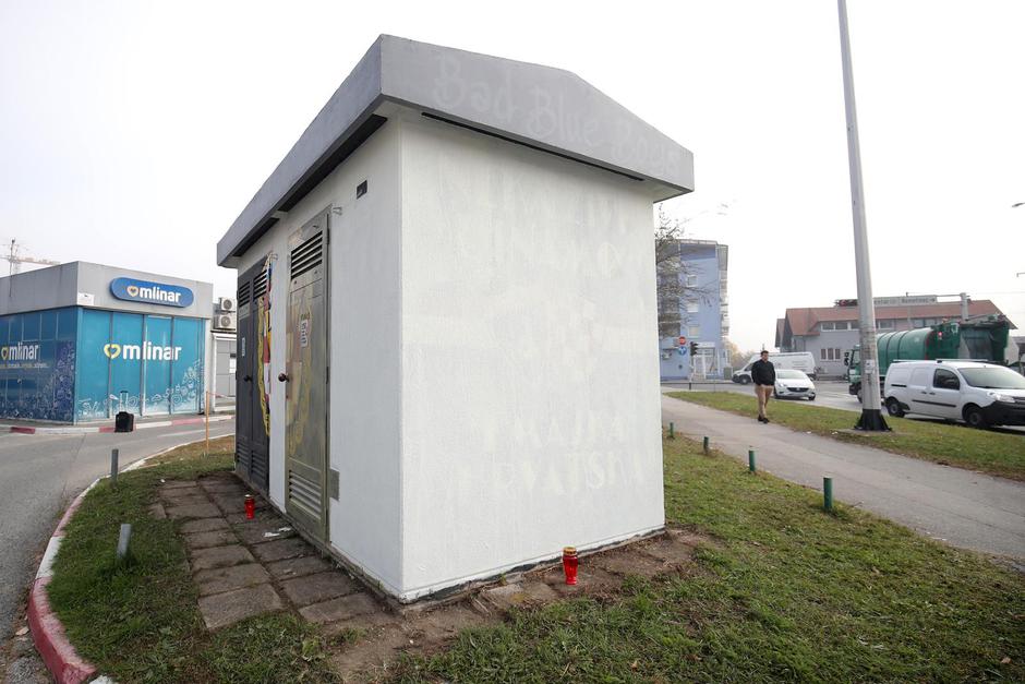 Zagreb: Trafostanica na Laništu s koje su uklonjeni murali