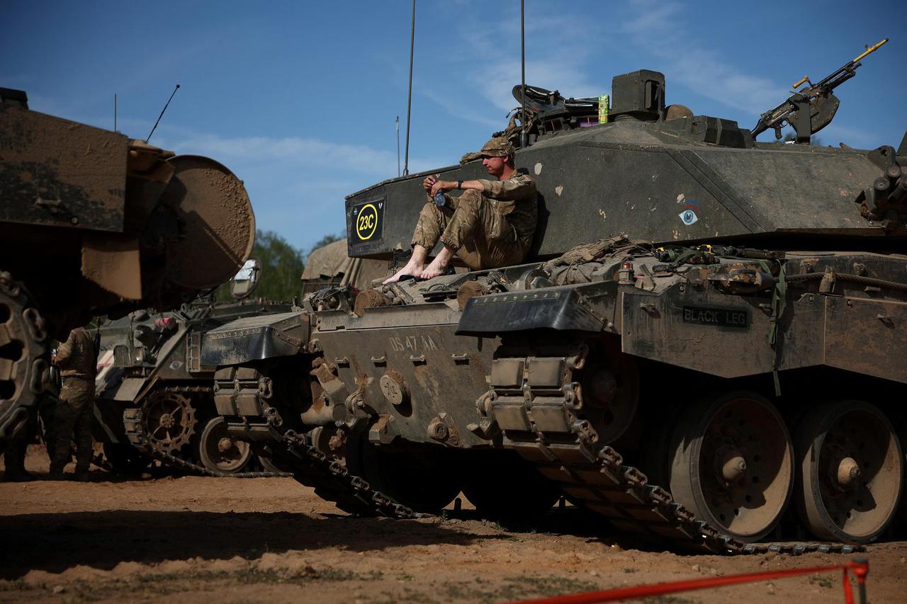 British Army soldiers from the 12th Armoured Brigade Combat Team during Exercise Immediate Response in Drawsko Pomorskie training area