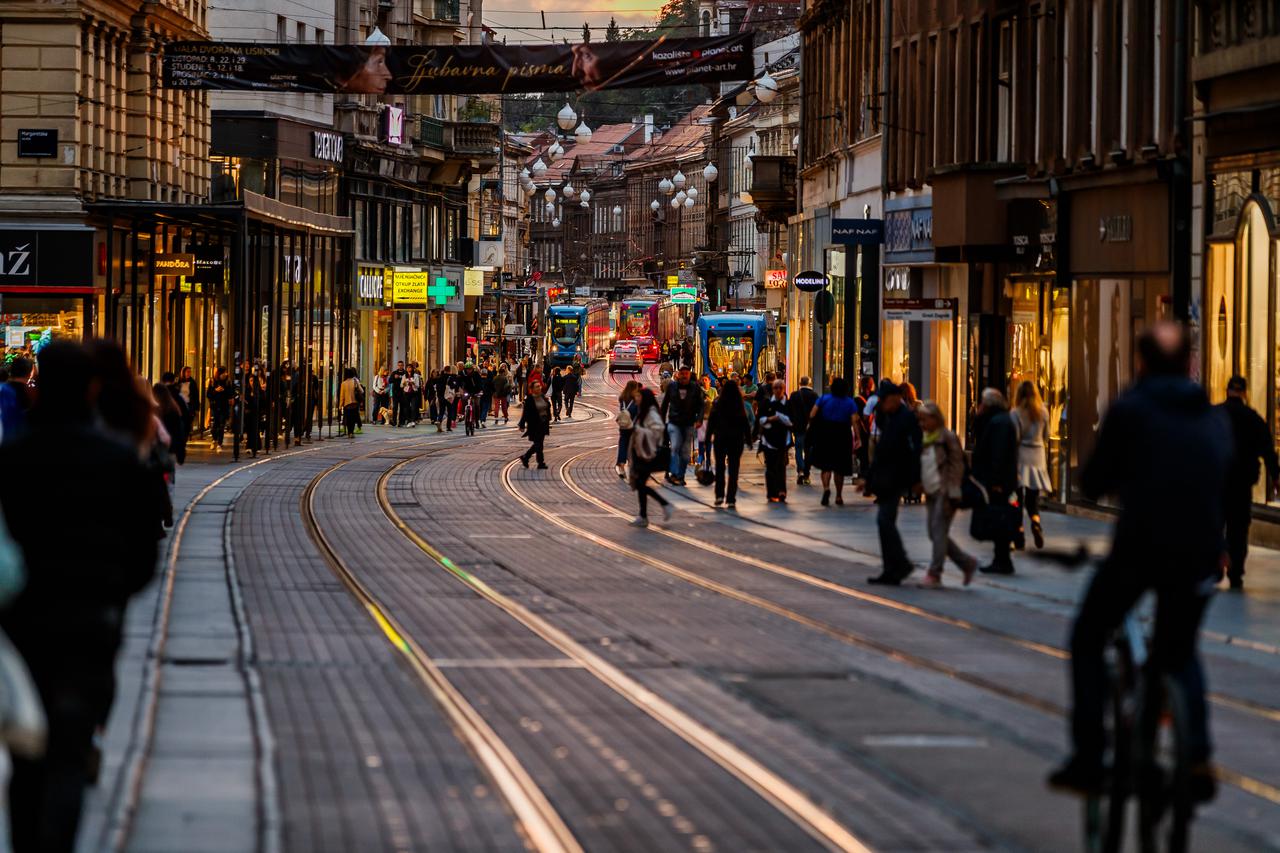 Zagreb: Smiraj dana u centru grada 