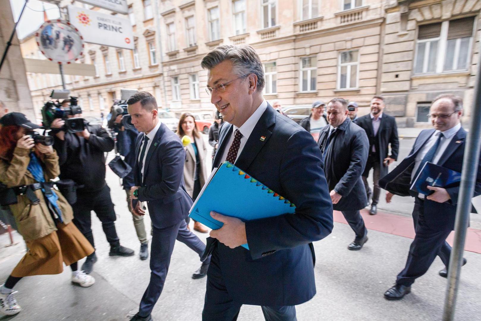 04.03.2024., Zagreb - U GO HDZ-a Grada Zagreba odrzana je Sjednica Sireg predsjednistva HDZ-a. Andrej Plenkovic. Photo: Tomislav Miletic/PIXSELL