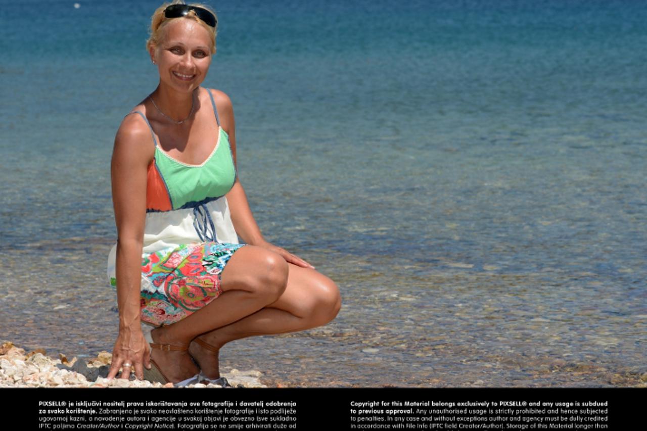 '31.07.2013. Trogir, Vinisce - Marija Budimir, ravnateljica vukovarske Osnovne skole Sinisa Glavasevic. Photo: Marko Prpic/PIXSELL'