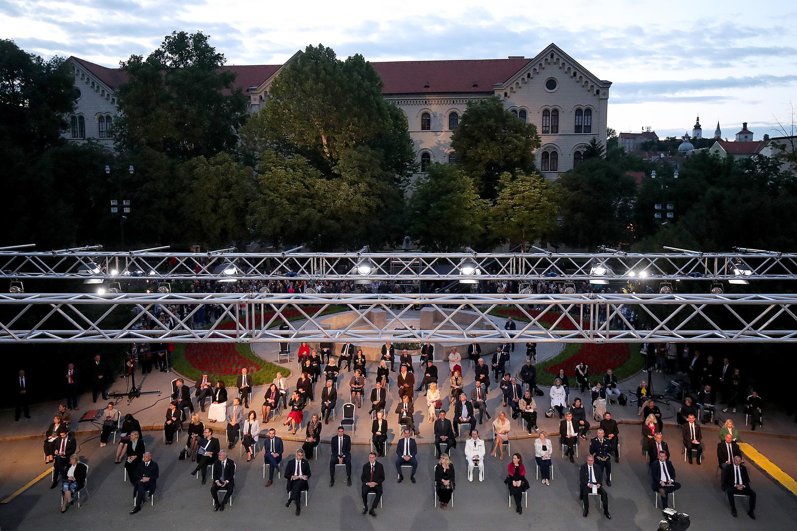 30.05.2020., Zagreb - Svecani koncert ispred HNK u povodu Dana drzavnosti. 

Photo: Goran Stanzl/PIXSELL