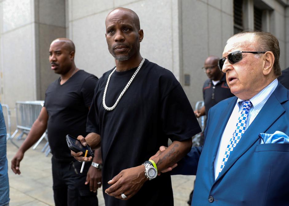 FILE PHOTO: Rapper DMX exits the U.S. Federal Court in Manhattan following a hearing regarding income tax evasion charges in New York