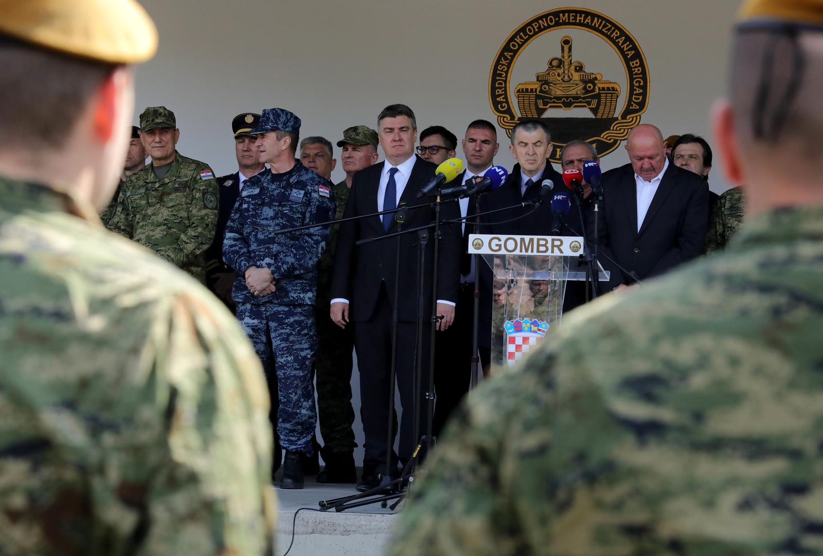 20.03.2023., Vinkovci - u vojarni 5. Gardijske brigade "Slavonski sokolovi" obiljezena je 16. obljetnica ustrojavanja Gardijske oklopno-mehanizirane brigade. Photo: Dubravka Petric/PIXSELL