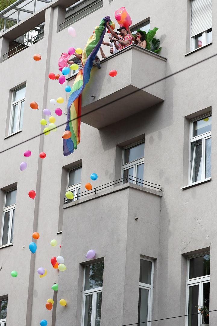 10.06.2022., Zagreb - 22. Povorka ponosa LGBTIQ+ zajednice, osoba i duginih obitelji Zagreb Pridea ove se godine odrzava pod sloganom "Zajedno za trans prava!". Photo: Matija Habljak/PIXSELL