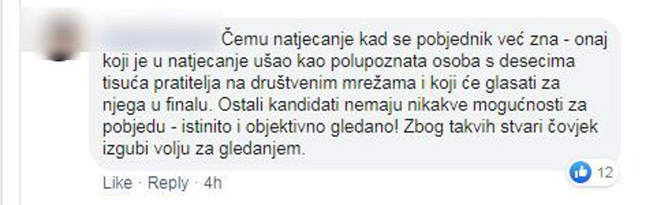 Reakcije gledatelja na polufinalnu epizodu Voicea