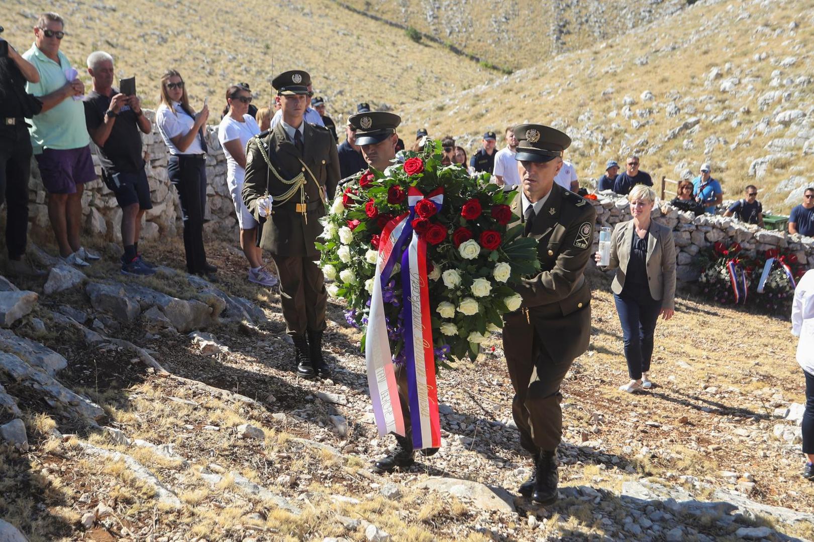 30.08.2021., Kornati - Na otoku Kornatu obiljezena je 14. obljetnica stradanja 12 vatrogasaca iz Tisnog, Vodica i Sibenika u Kornatskoj tragediji. 
Photo: Luka Stanzl/PIXSELL